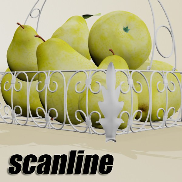 Photorealistic Fruits Basket Collection 3D model_53