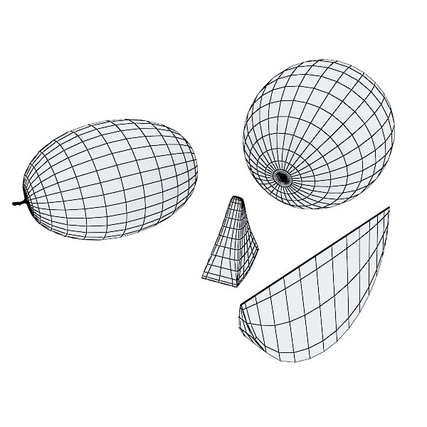 Photorealistic Fruits Basket Collection 3D model_70