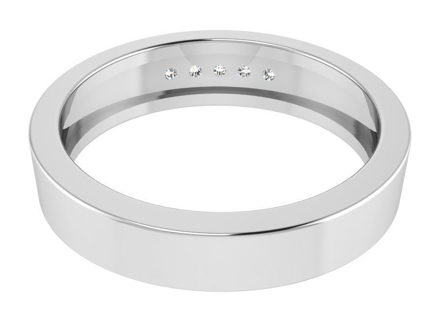 Diamond signet ring 3032 3D print model 3D print model_3