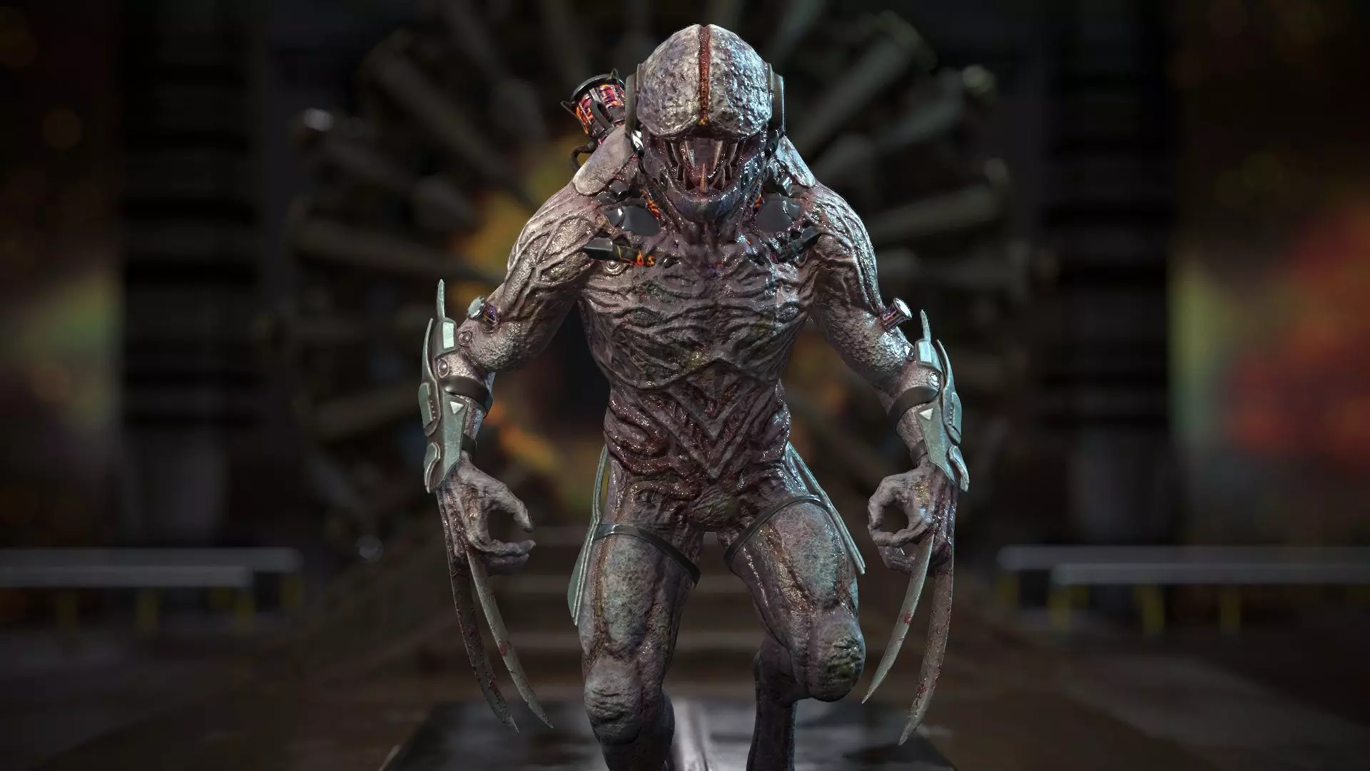 Biochemical Monster 2 Low-poly 3D model_0