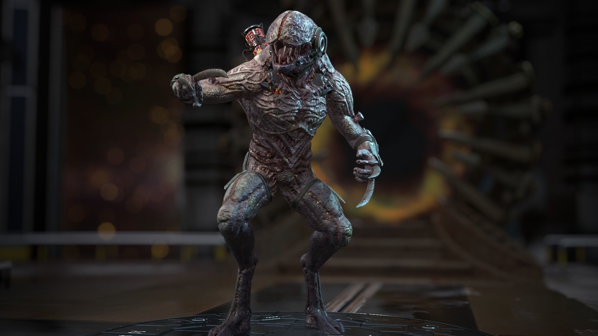 Biochemical Monster 2 Low-poly 3D model_4