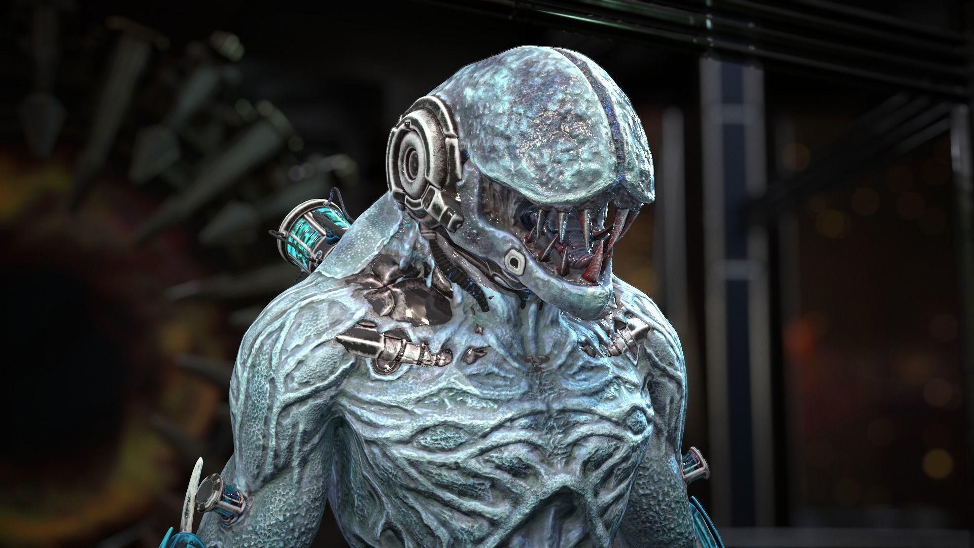 Biochemical Monster 2 Low-poly 3D model_8