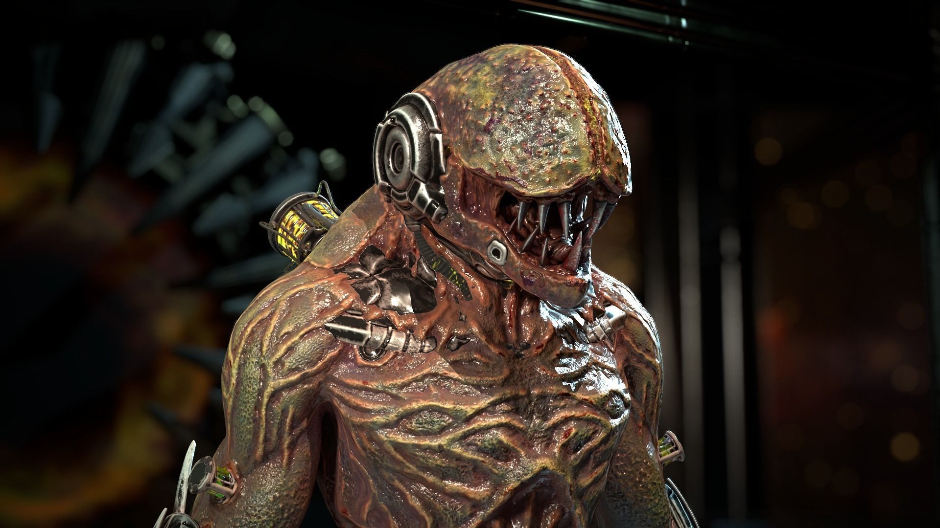 Biochemical Monster 2 Low-poly 3D model_9