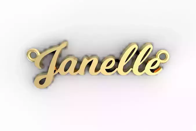 Janelle name plate