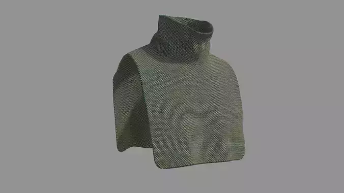Scarf knitted turtleneck
