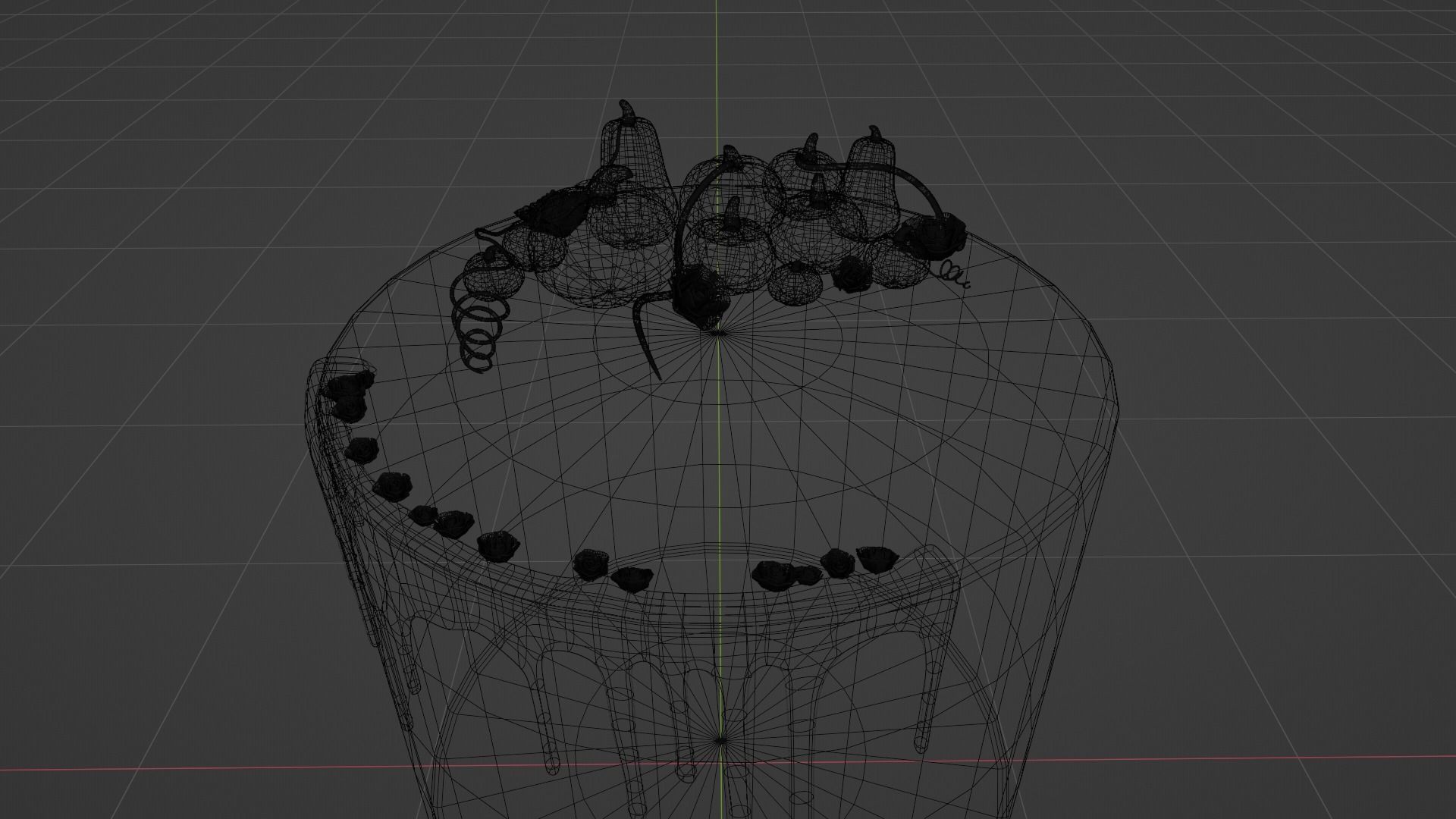 Autumn Cake 3D model_10
