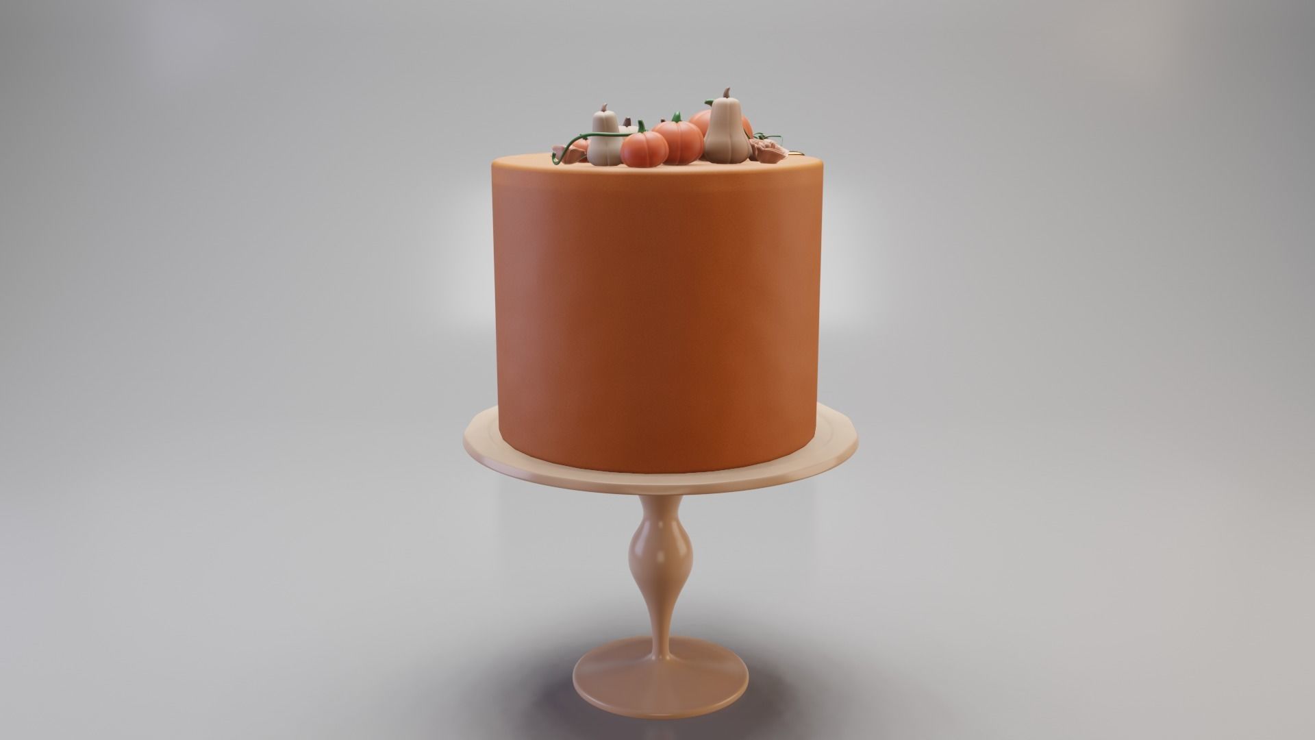 Autumn Cake 3D model_2