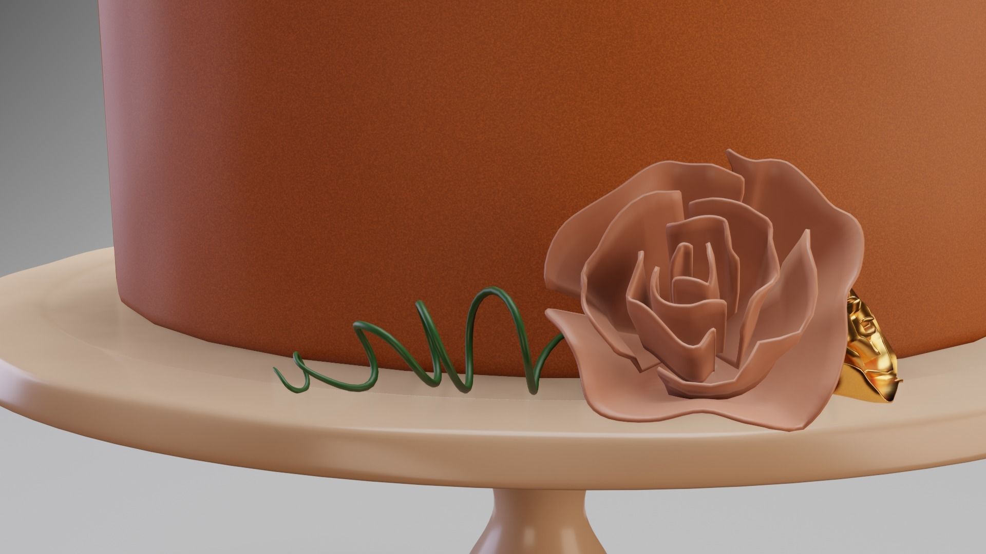 Autumn Cake 3D model_8