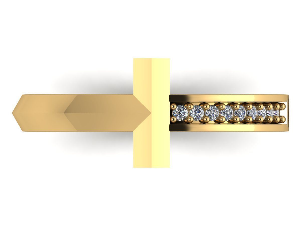 ELEGANT DIAMOND RING READY TO PRINT 3D print model_2