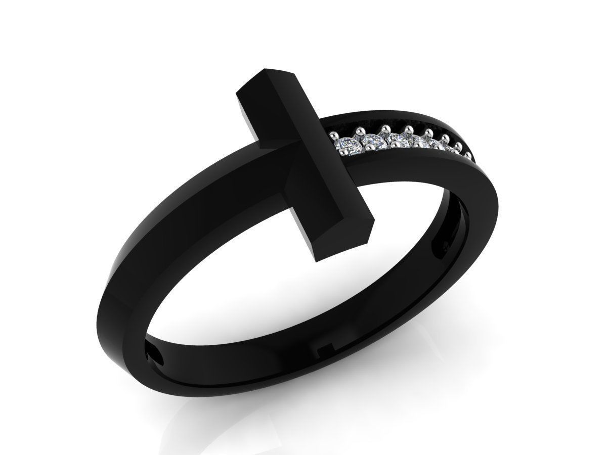 ELEGANT DIAMOND RING READY TO PRINT 3D print model_6