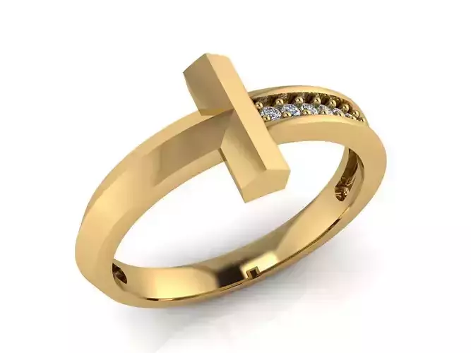 ELEGANT DIAMOND RING READY TO PRINT
