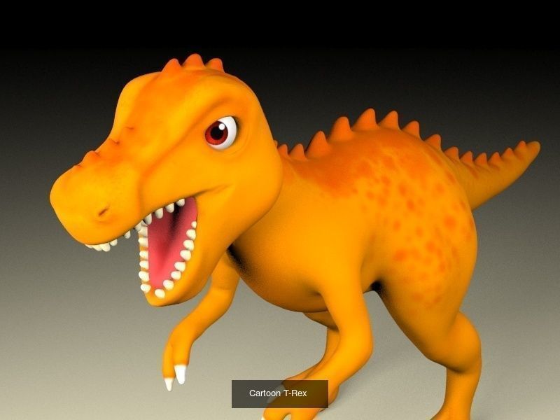 Cartoon dinosaurs pack 3D Model Collection_18