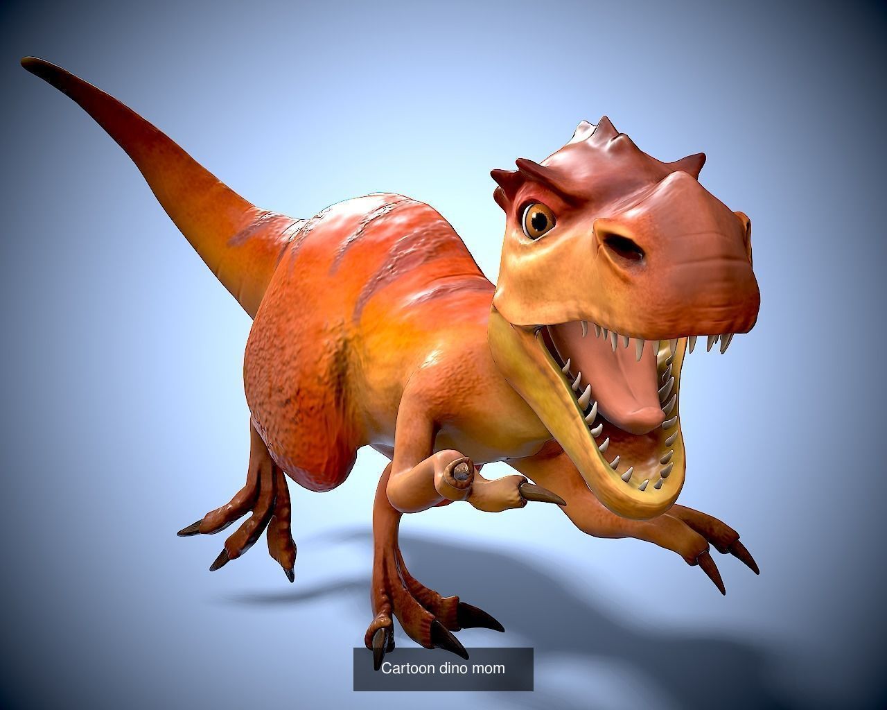 Cartoon dinosaurs pack 3D Model Collection_31