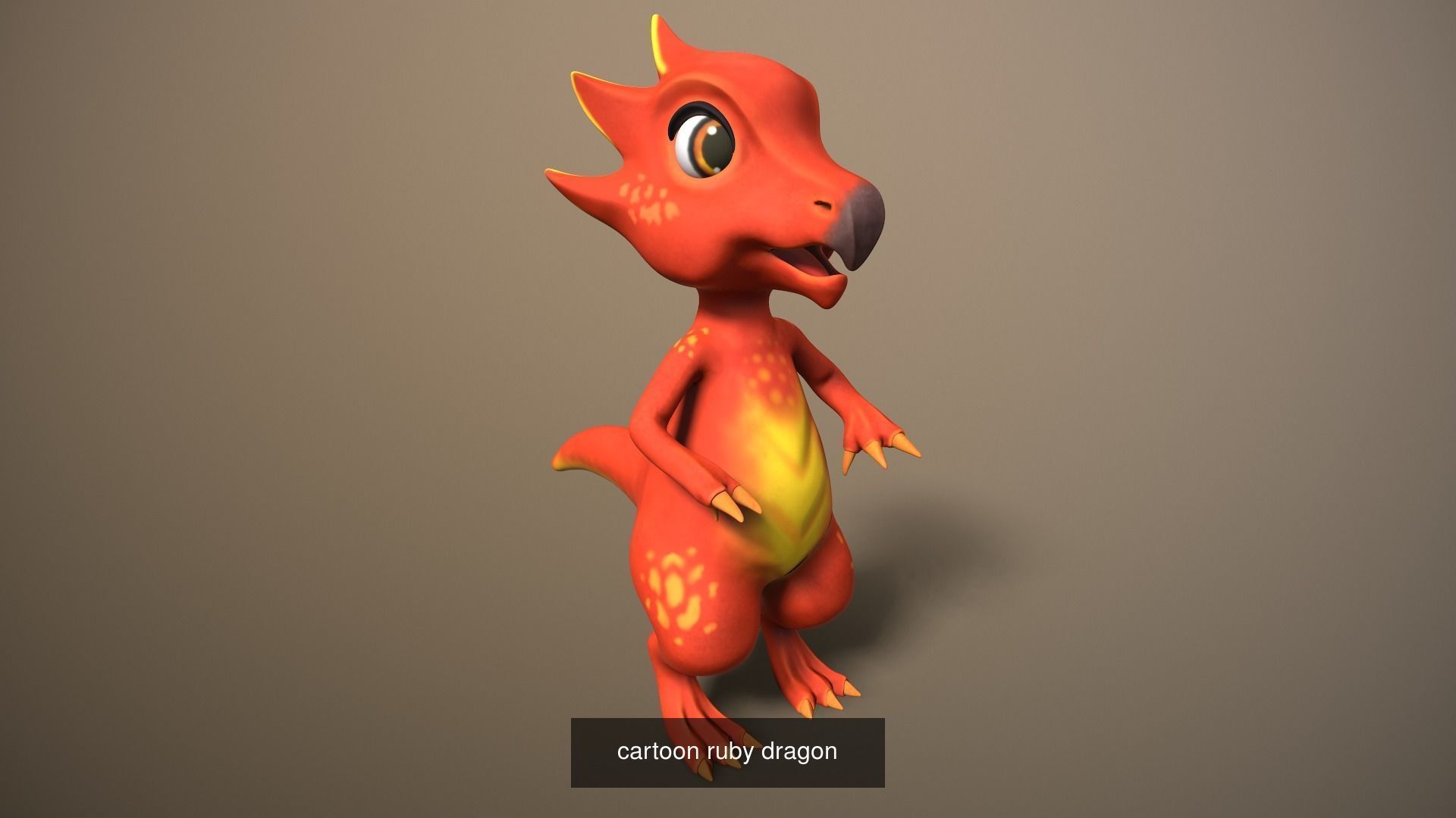 Cartoon dinosaurs pack 3D Model Collection_28