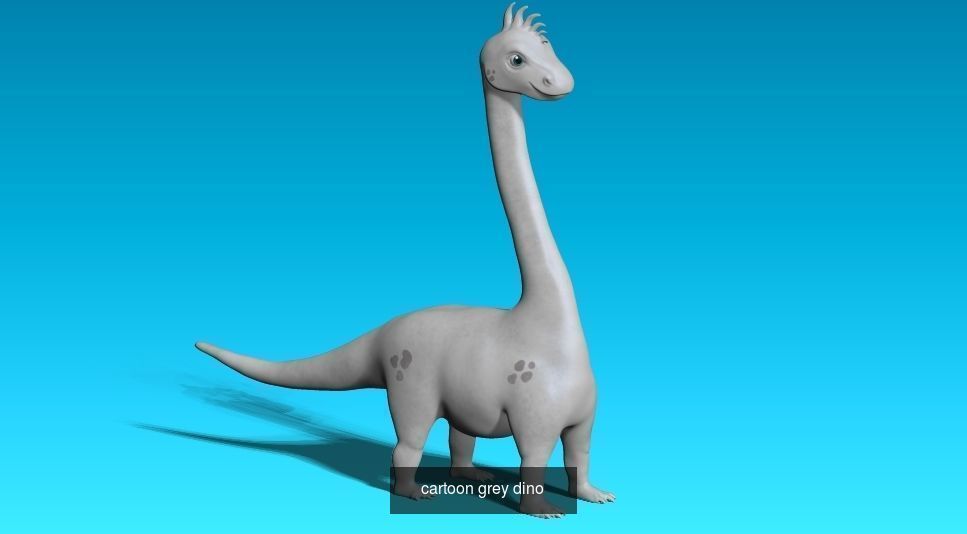 Cartoon dinosaurs pack 3D Model Collection_21
