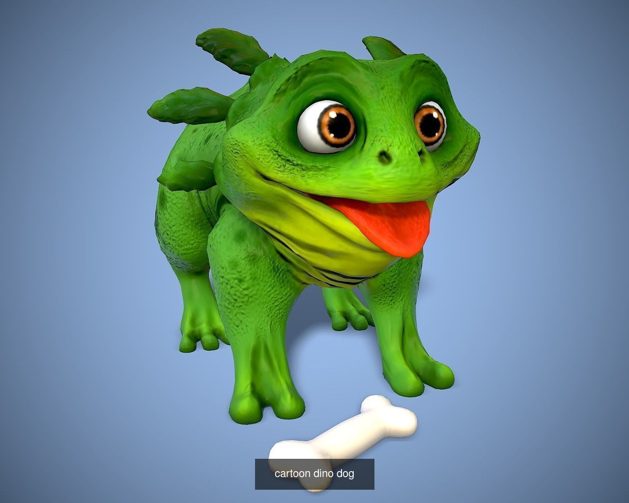 Cartoon dinosaurs pack 3D Model Collection_29