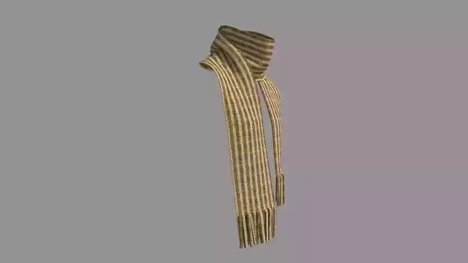 Scarf - High Neck Collar  3D model