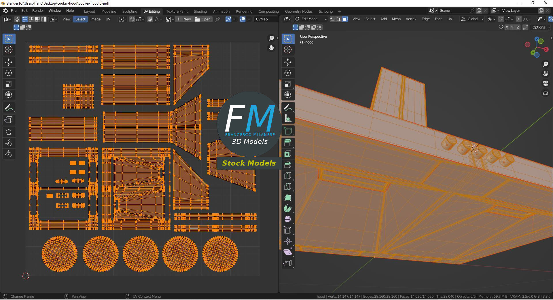 Cooker hood 3D model_10