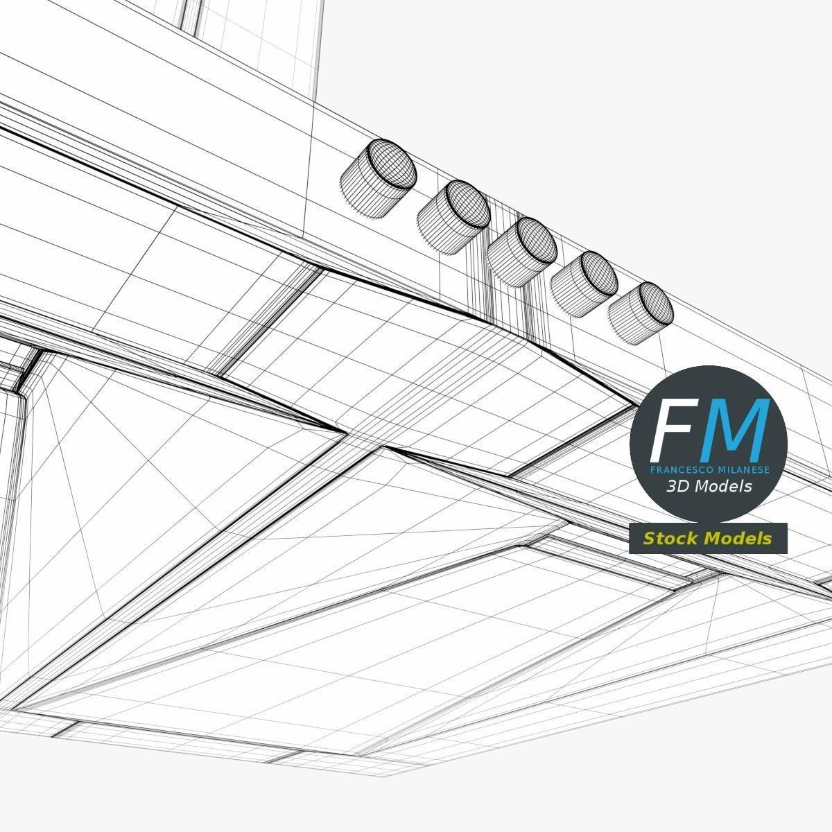 Cooker hood 3D model_7