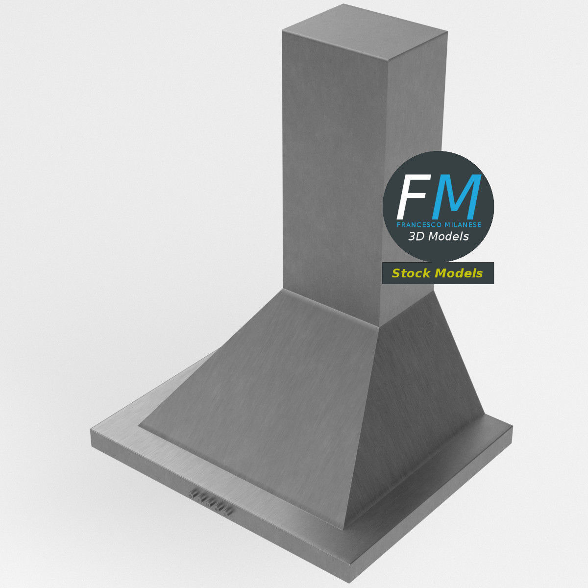 Cooker hood 3D model_2