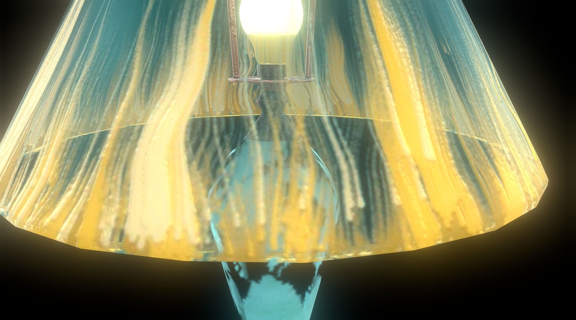 Table Lamp Low-poly 3D model_4