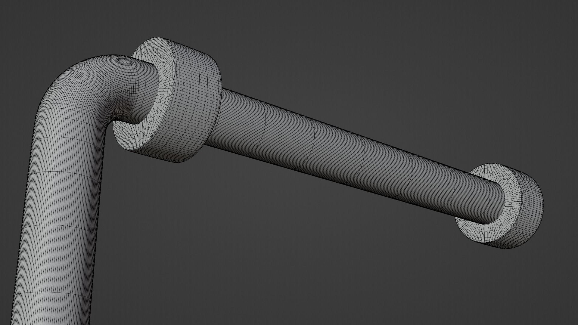 Toilet Paper Low-poly 3D model_4