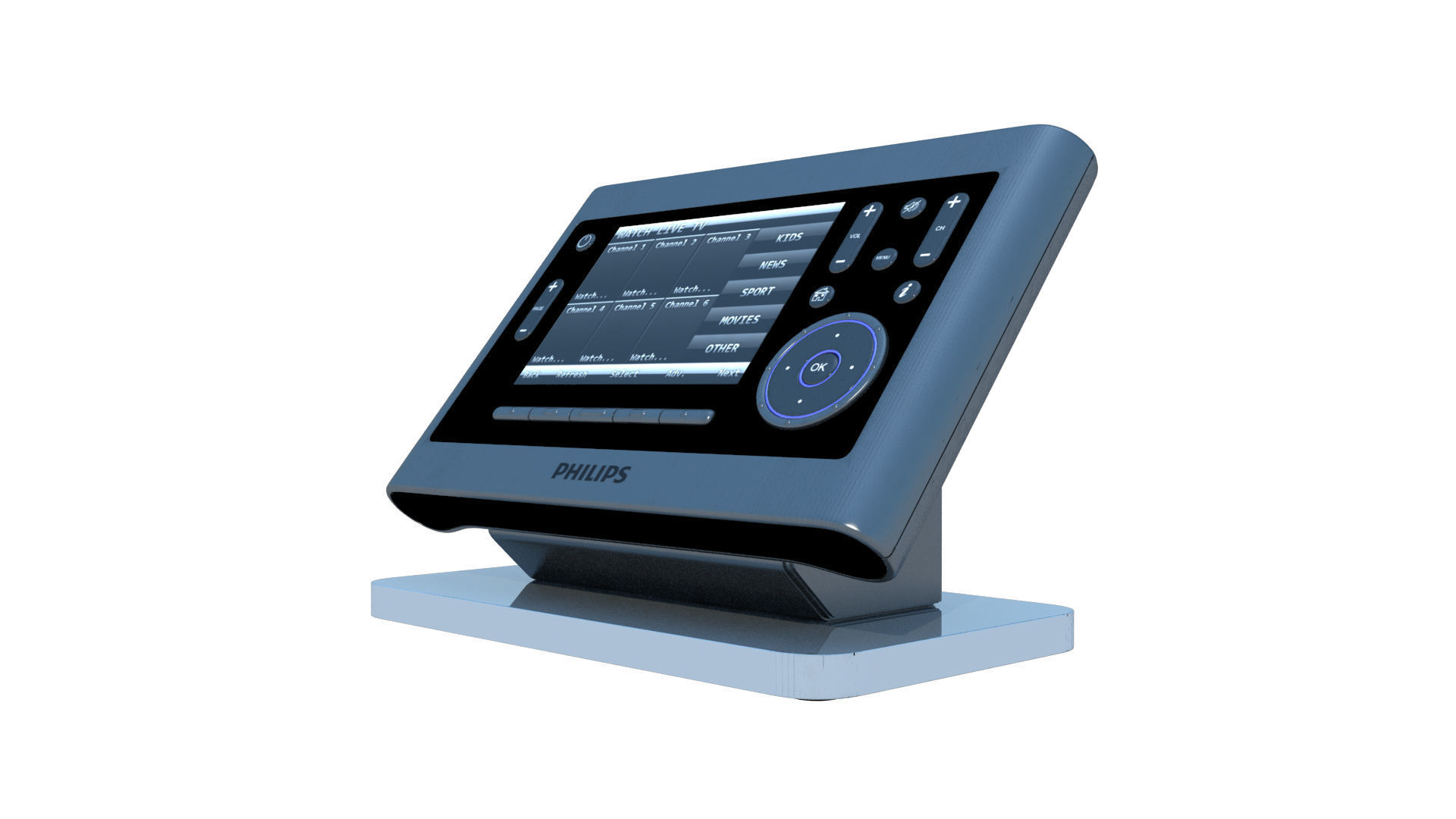 Realistic 3d model of Display Low-poly 3D model_1