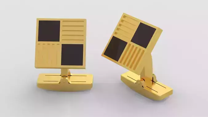 Mens cufflinks 3d print model C16
