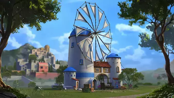 Greek windmill