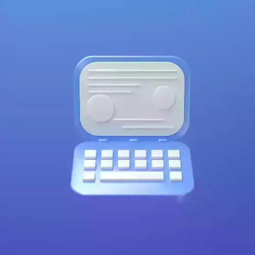 computer notebook with keys