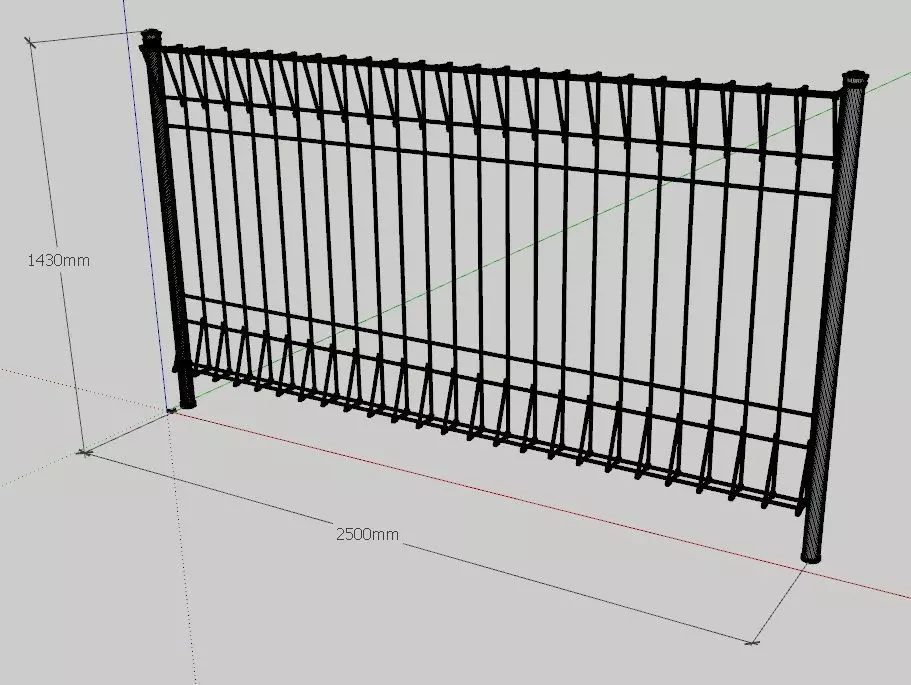 FENCE BRC-1 Free 3D model