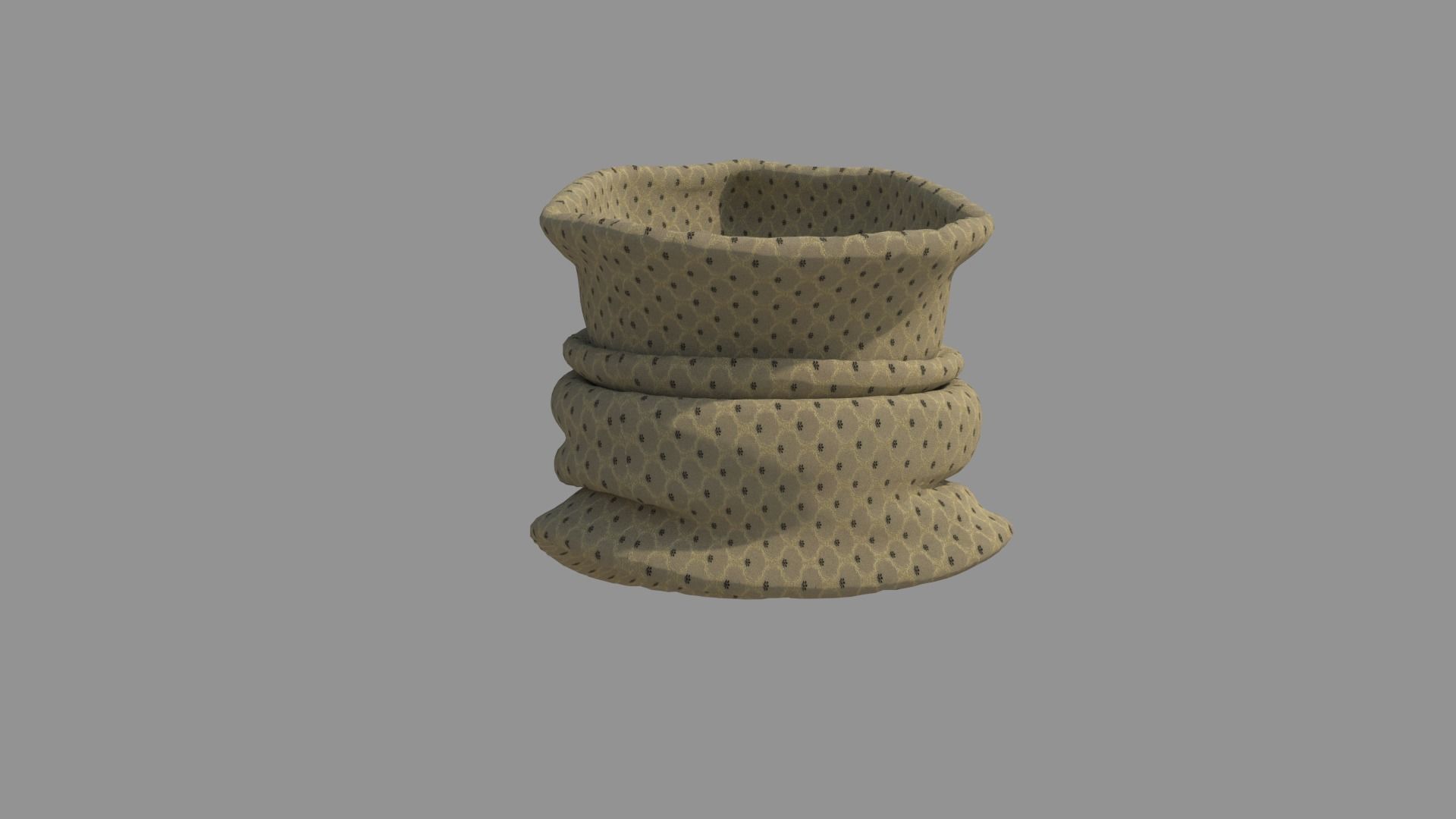 Scarf - High Neck Collar 3D model_8