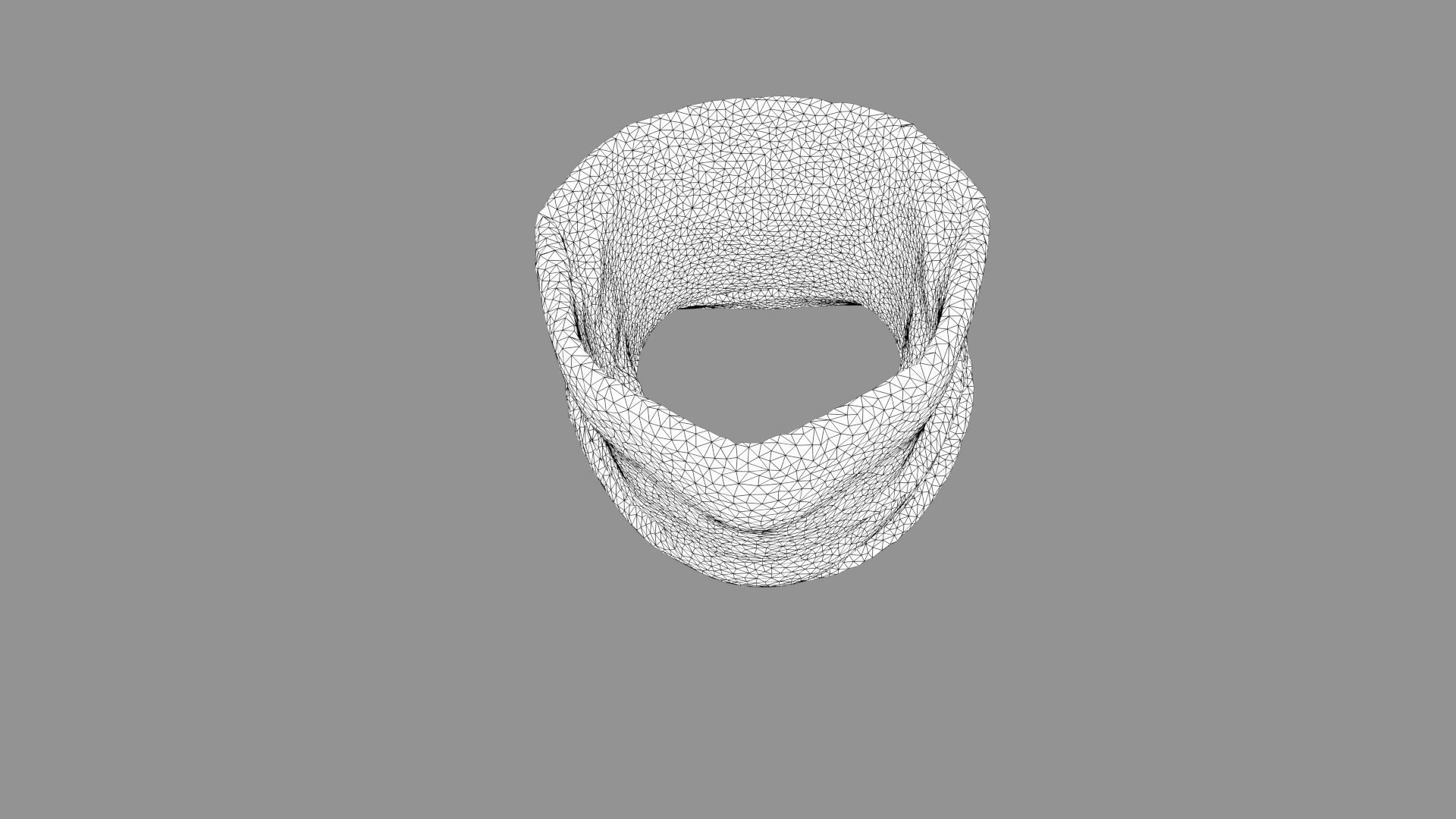 Scarf - High Neck Collar 3D model_3