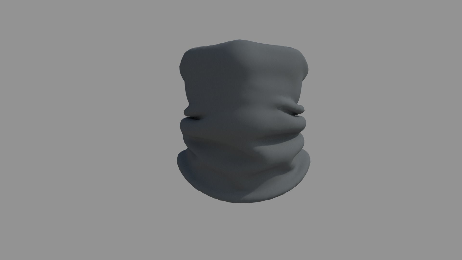 Scarf - High Neck Collar 3D model_10