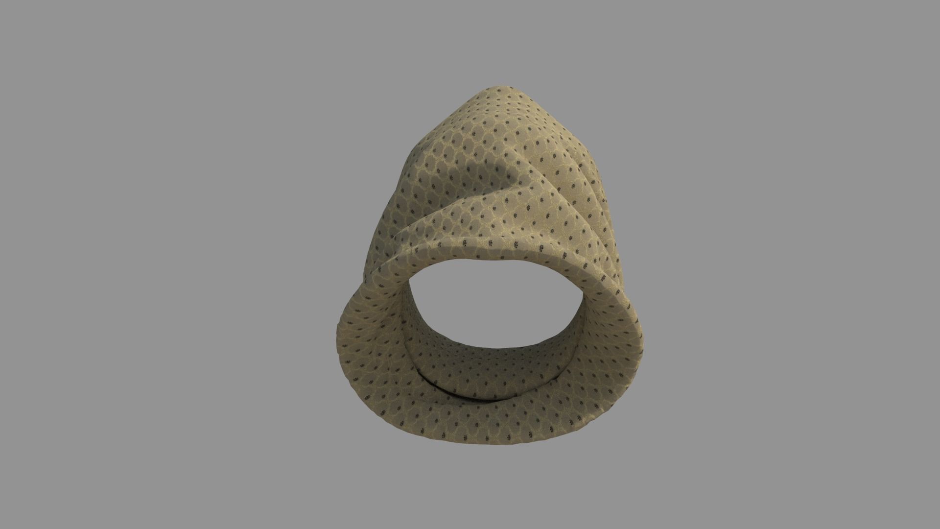 Scarf - High Neck Collar 3D model_5