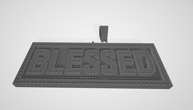 HIPHOP PENDANT FOR MEN JEWELLERY BLESSED PAVE ICEDOUT 3D print model