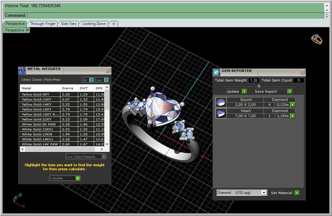 Ring with a heart  SIZE 5   3D print model_12