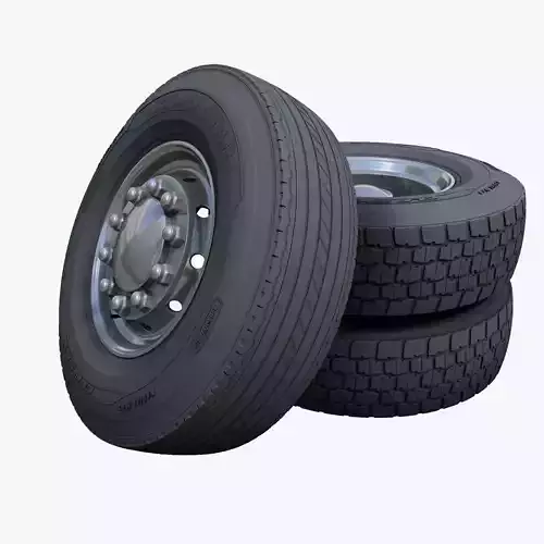 Heavy Truck highpoly wheels
