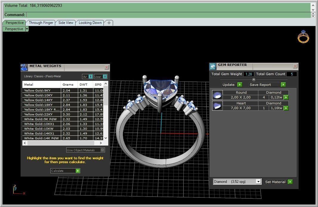 Ring with a heart   3D print model_11