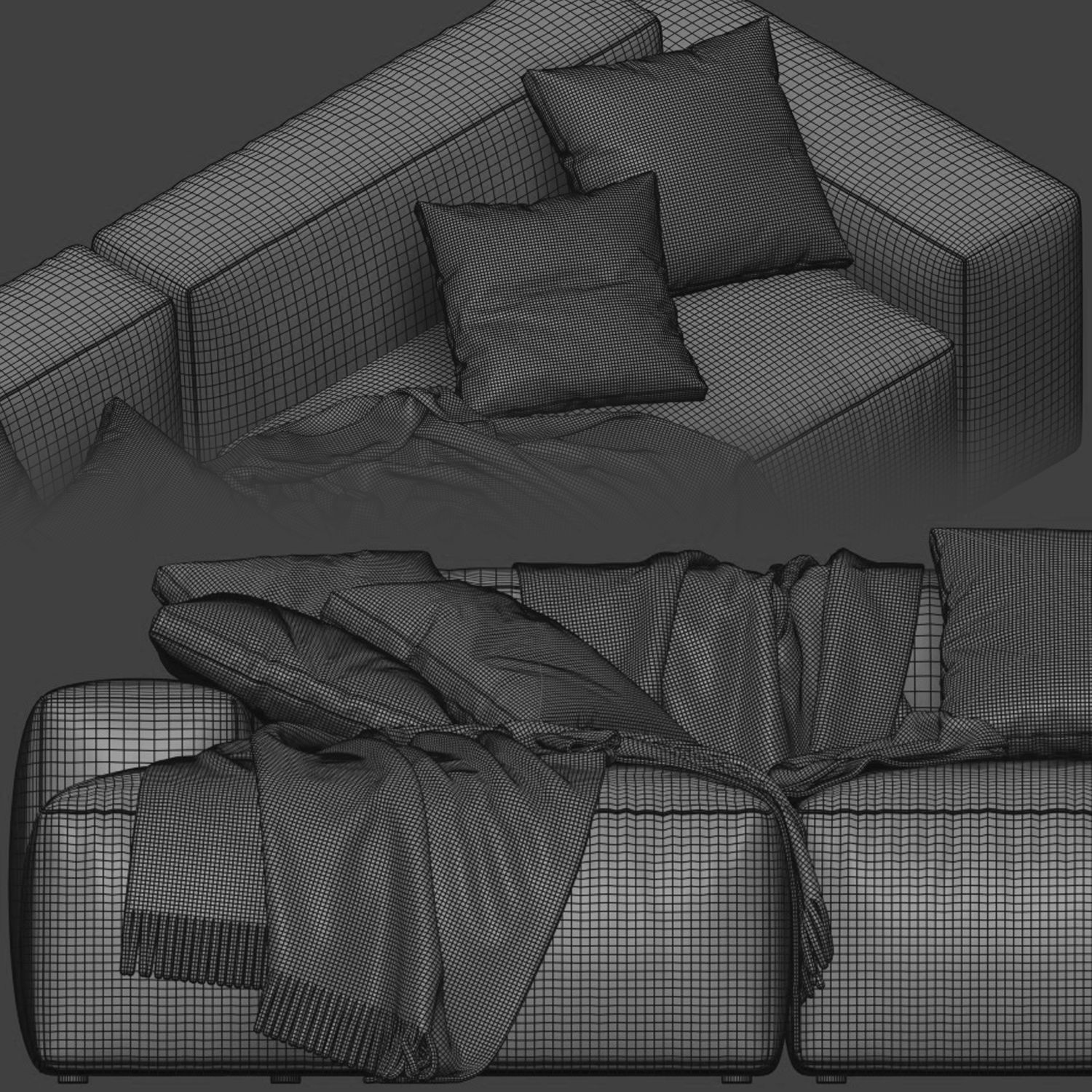 Jesse Daniel Chaise Longue Sofa 3D model_4
