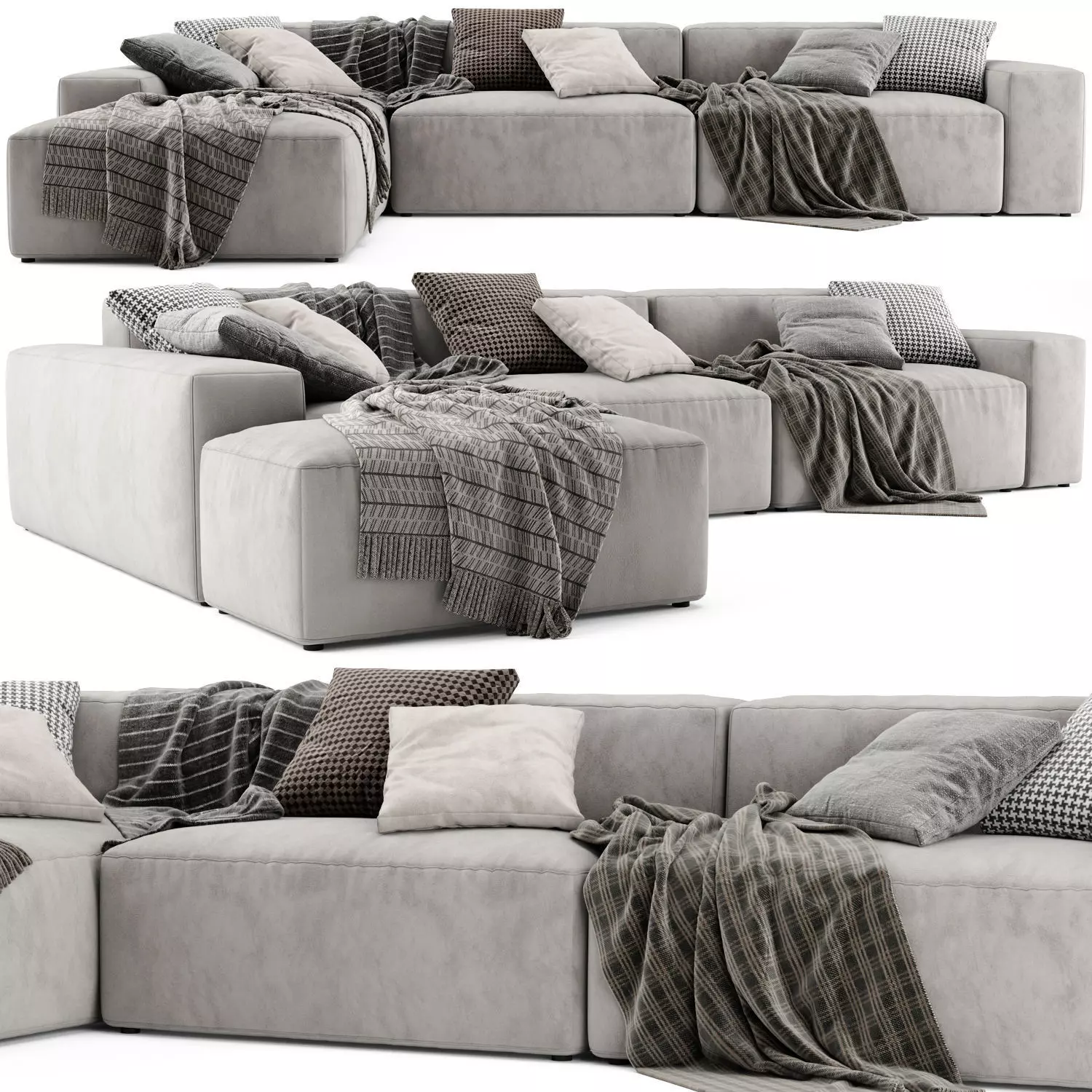 Jesse Daniel Chaise Longue Sofa 3D model_0