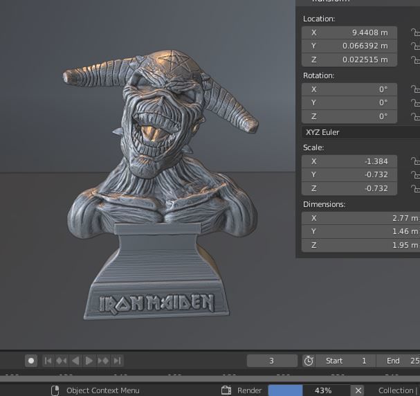 ION MAIDEN stl file 3D print model_3