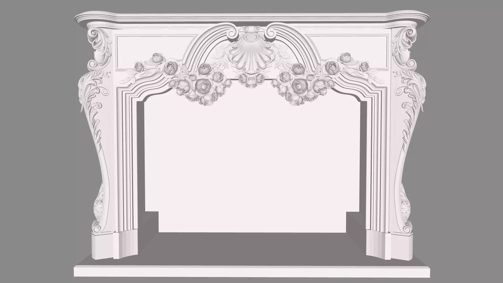 Fireplace 001 3D Model 3D print model_0