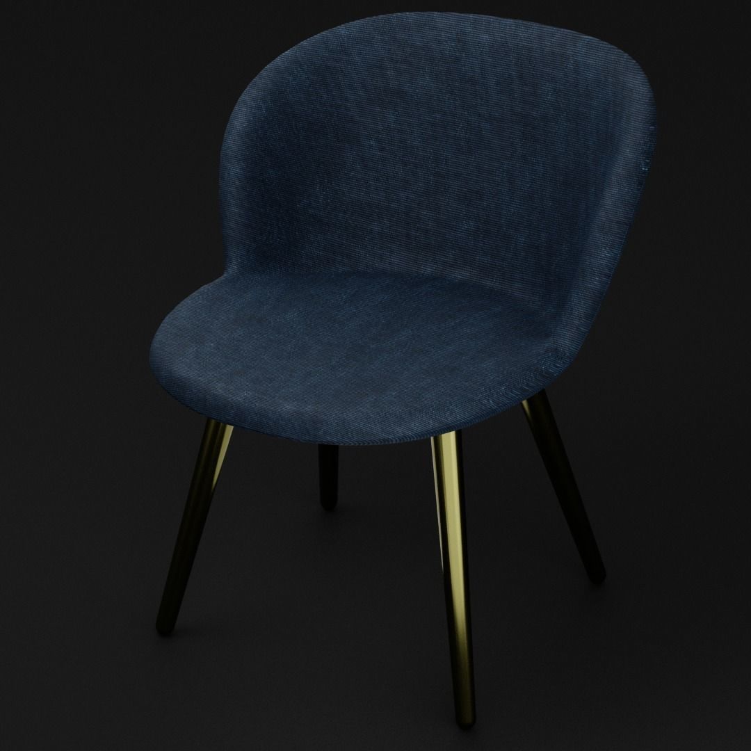Single chair 3D model_8