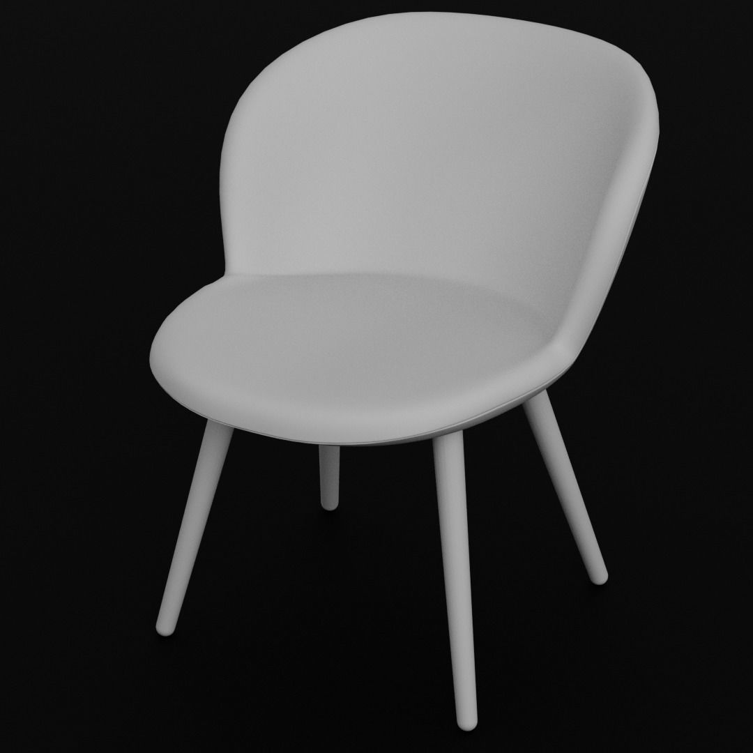 Single chair 3D model_6