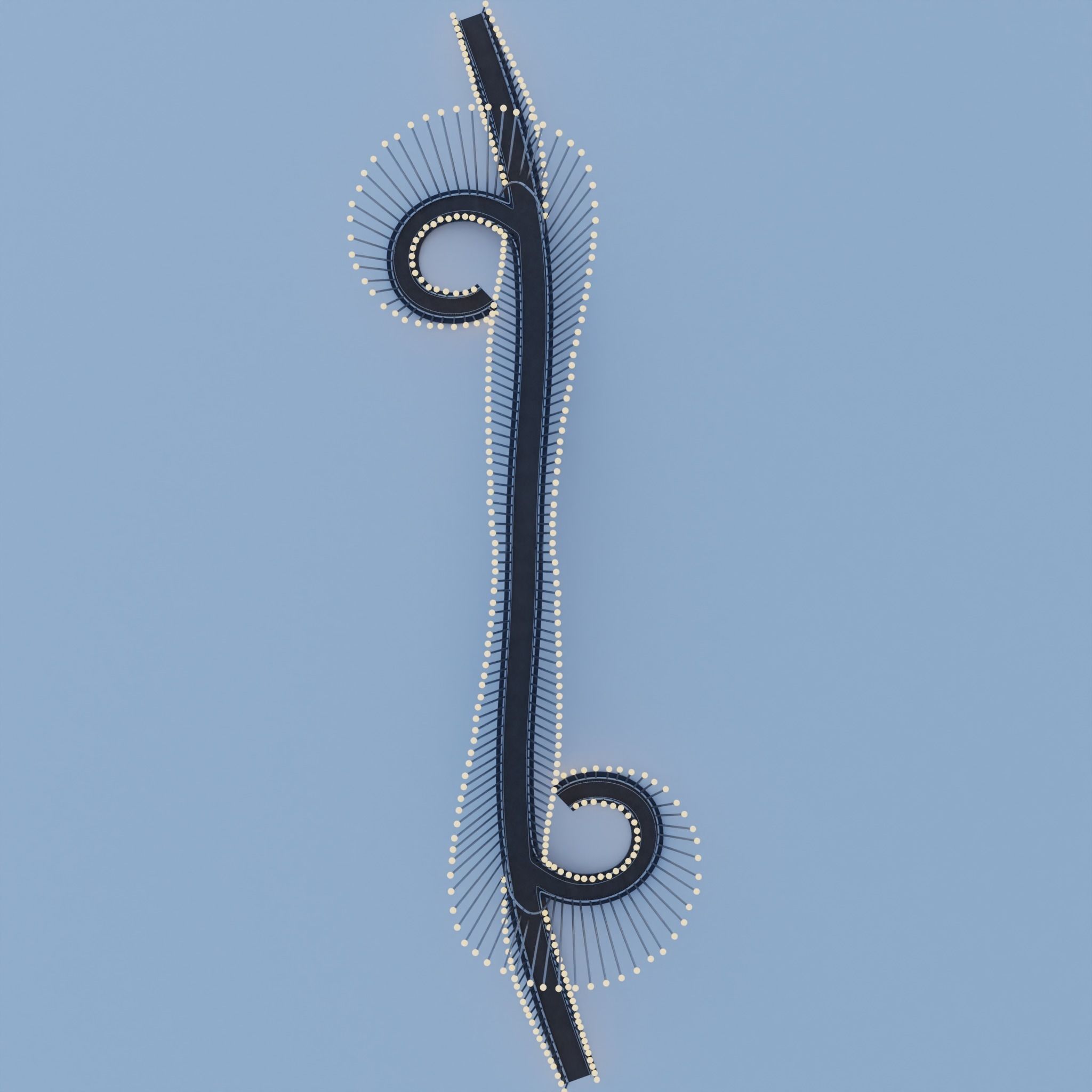 Pedestrian Bridge 3D model_7