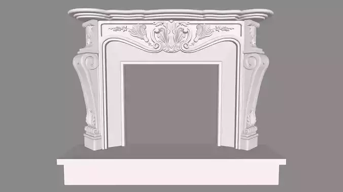 Fireplace 002 3D Model 3D print model