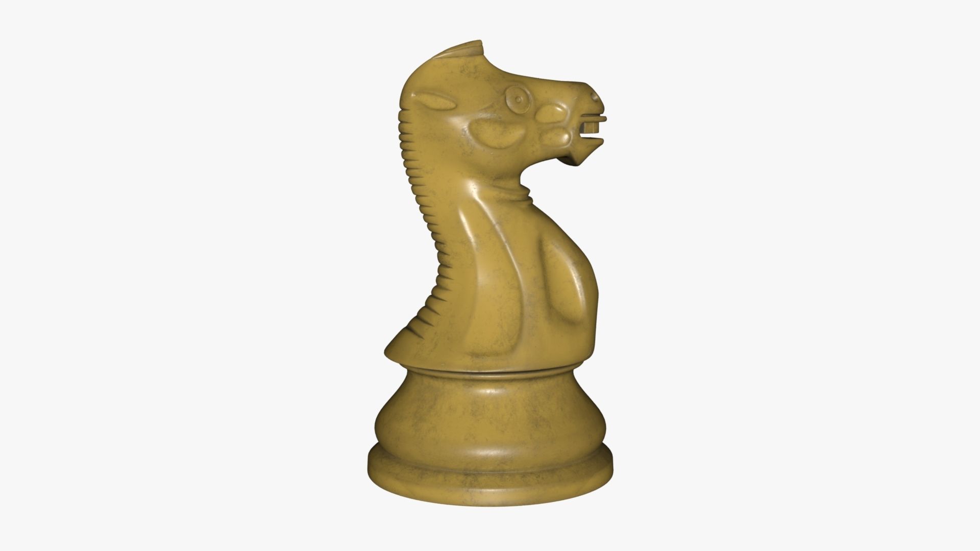 Chess Knight Low-poly 3D model_27