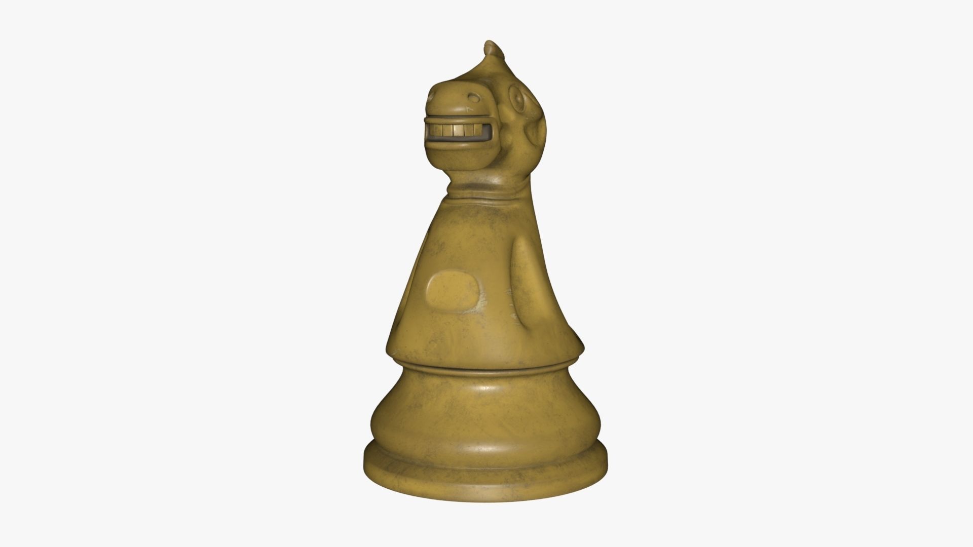 Chess Knight Low-poly 3D model_45