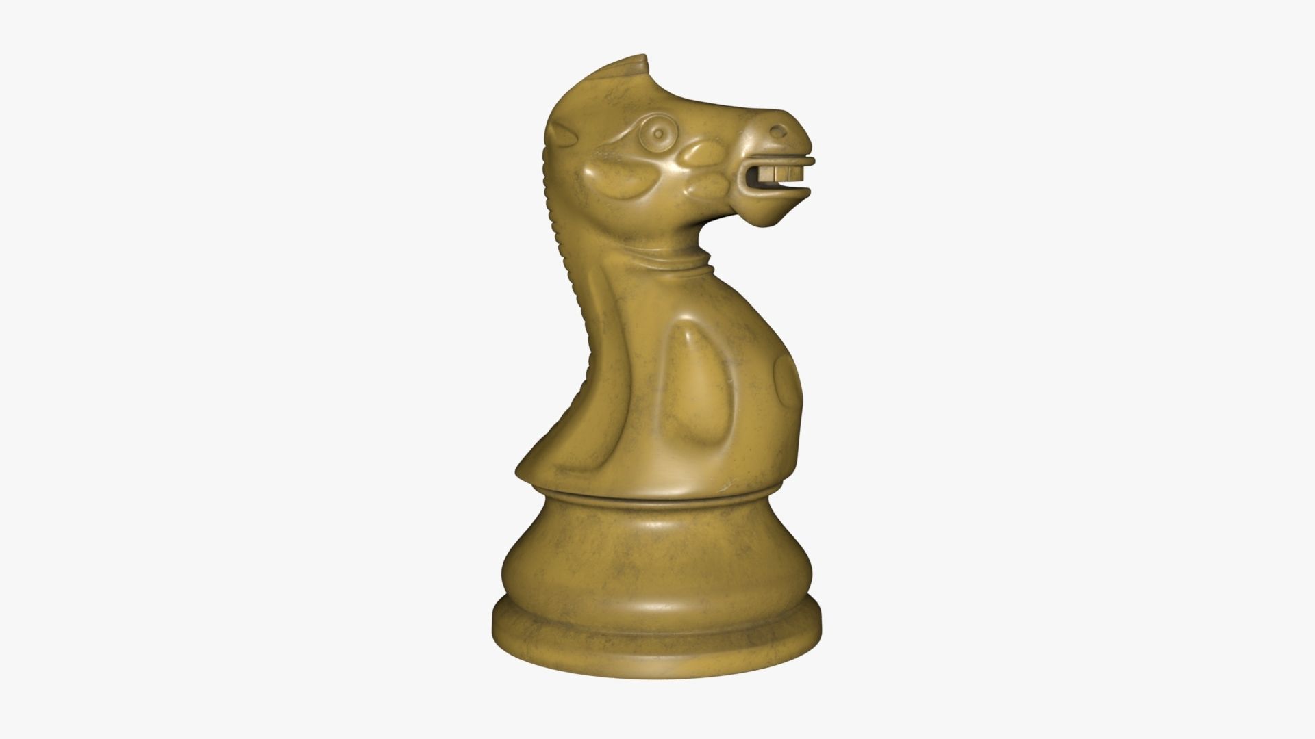Chess Knight Low-poly 3D model_31